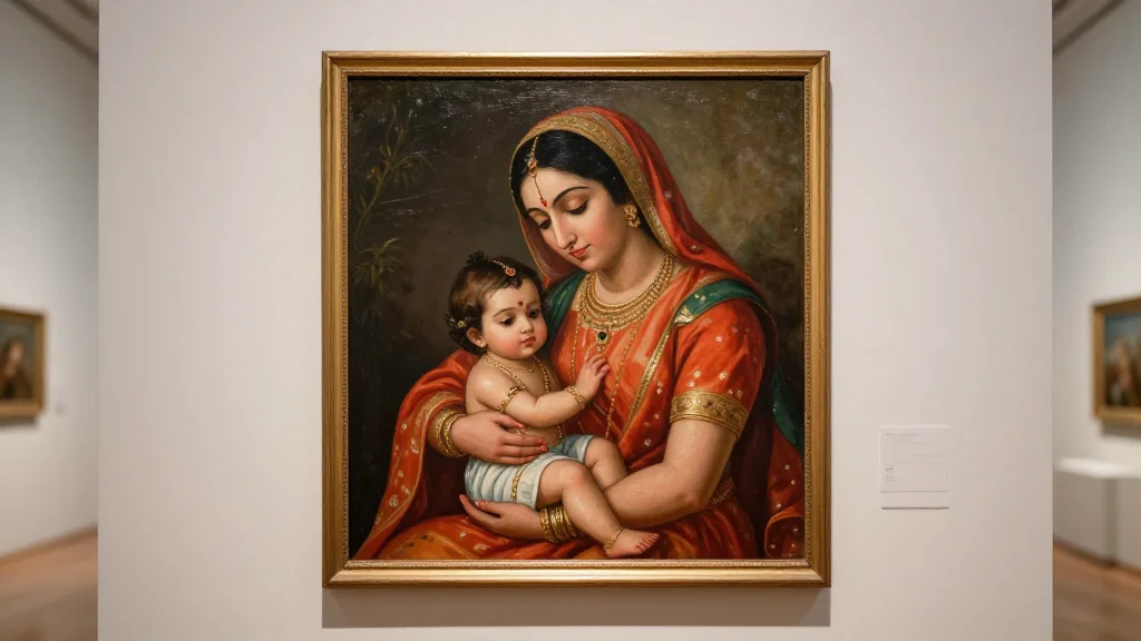 Raja Ravi Varma's 'Yashoda and Krishna' Fetches $17.9 Million, New Indian Art Record