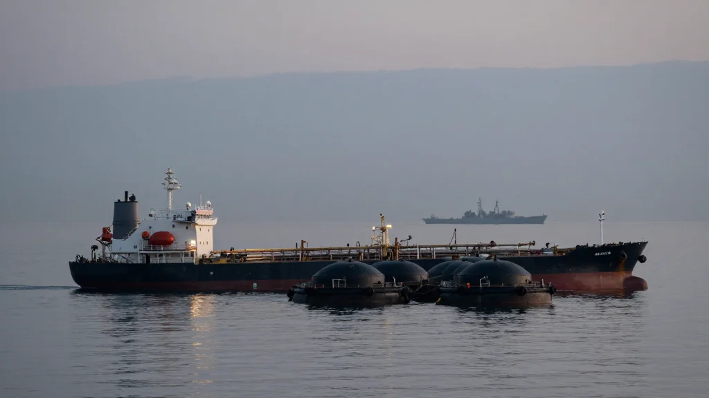 U.S. Navy Blockade Pushes Iran’s Oil to Sea Storage