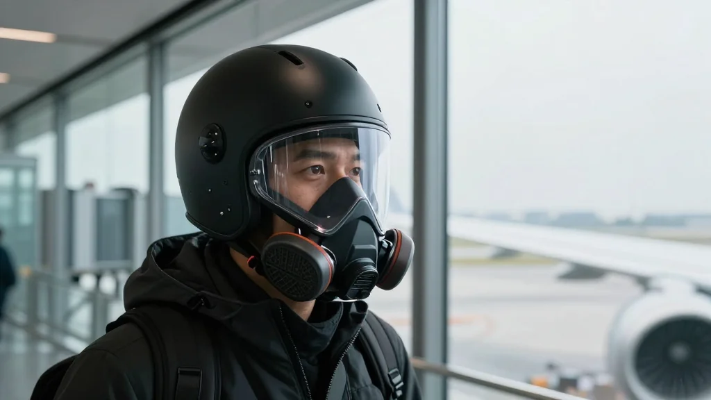 2026 Airport Travelers Still Forced Into Helmets, Masks