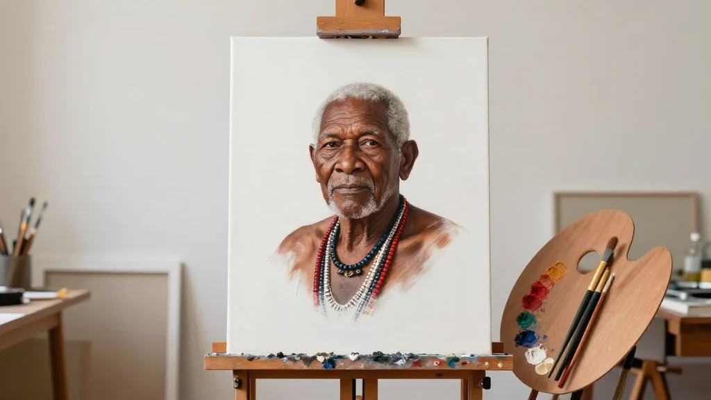Portrait of Iluwanti Ken by Richard Lewer Wins $100,000 Archibald Prize