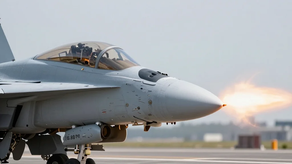 U.S. Navy Super Hornet Disables Iranian Tanker Breaching Hormuz Blockade
