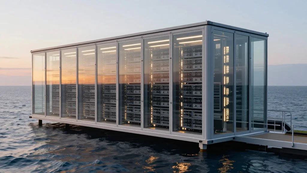 Hitachi Backs Floating Data Center, Targeting 54,000 M² Offshore Capacity by 2027