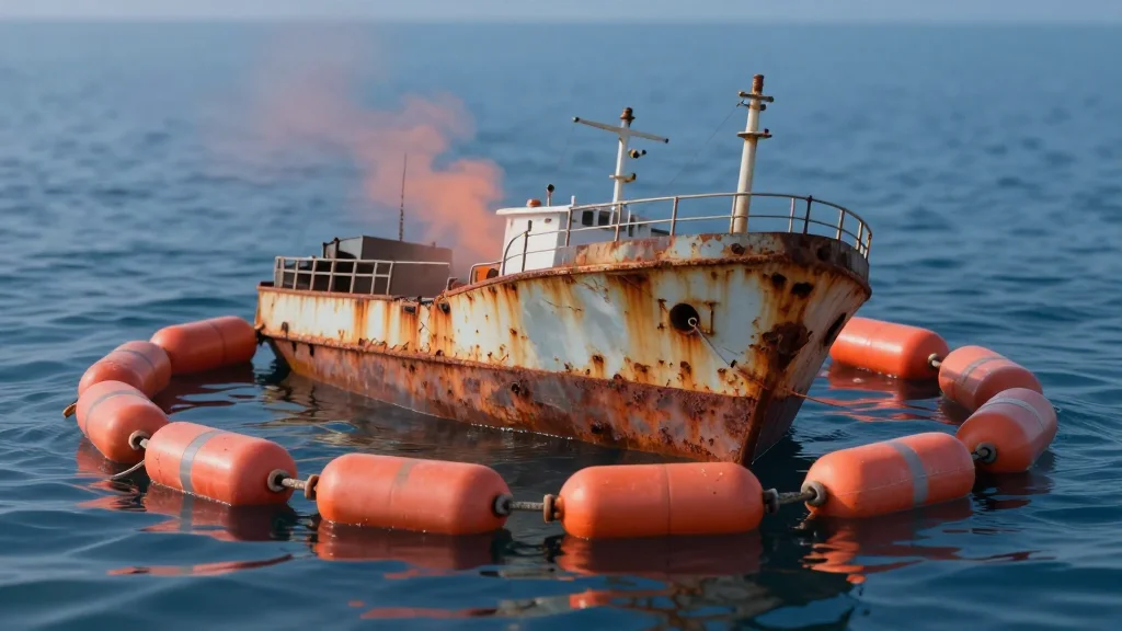 Burned Ship May Explode, 5‑Nm Safety Zone Enforced
