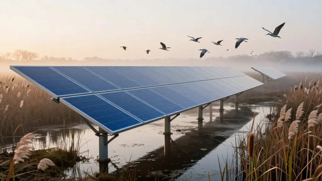 Solar Panels on Rewetted Peatland Could Be a Climate and Nature Win–Win