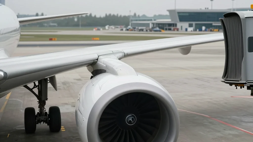 China Eastern Airbus A350 Collides With Jet Bridge in Shanghai