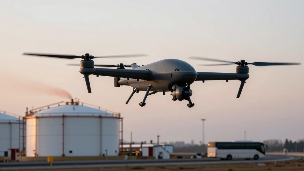Ukraine's Drone Strikes Hit Russian Oil Hub and Bus Route, Threatening Supply Corridors