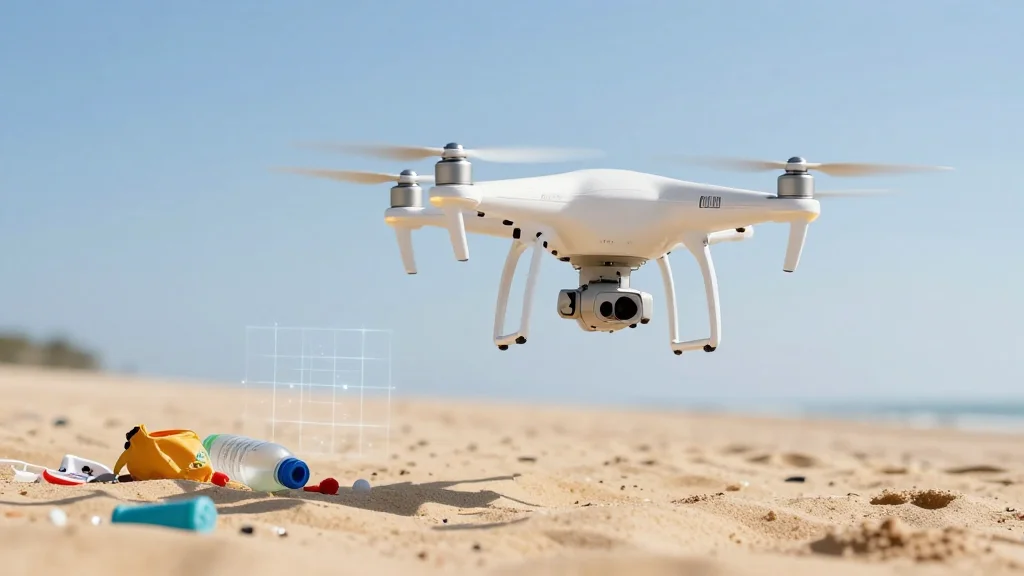 Drone-Powered App Maps Beach Plastic Litter