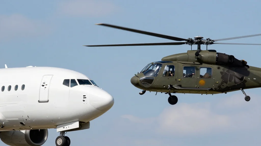 United Airlines Boeing 737 Avoids Midair Collision with Army Black Hawk at John Wayne Airport