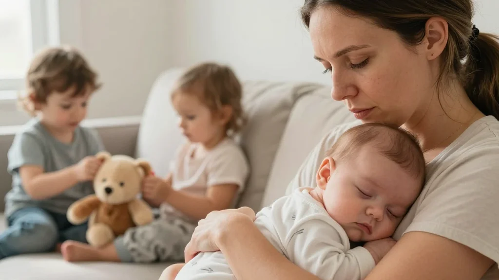 Mother of Three Says She’s at Breaking Point After Newborn Arrives