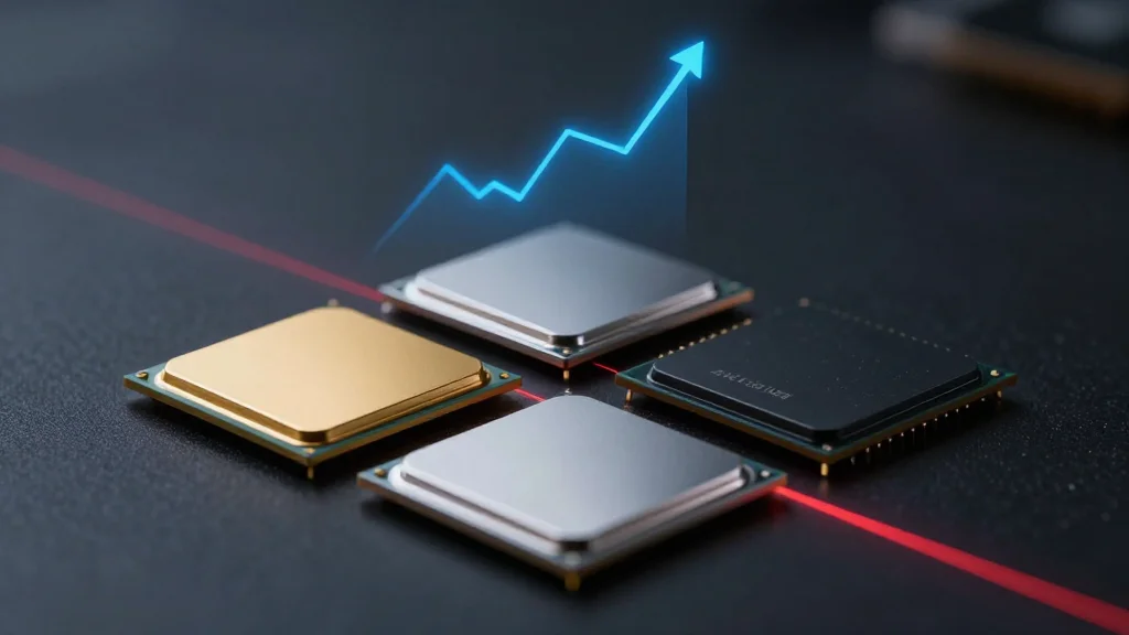 Chip Stocks Surge While Market Sectors Falter