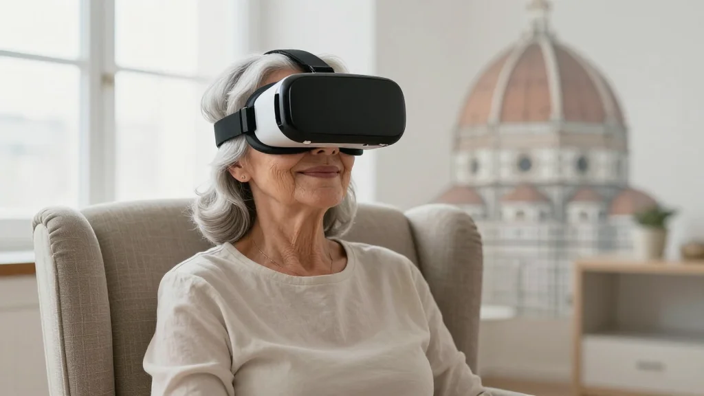 VR Headset Transports 82‑year‑old Nursing Home Resident to Florence, Boosting Senior Care