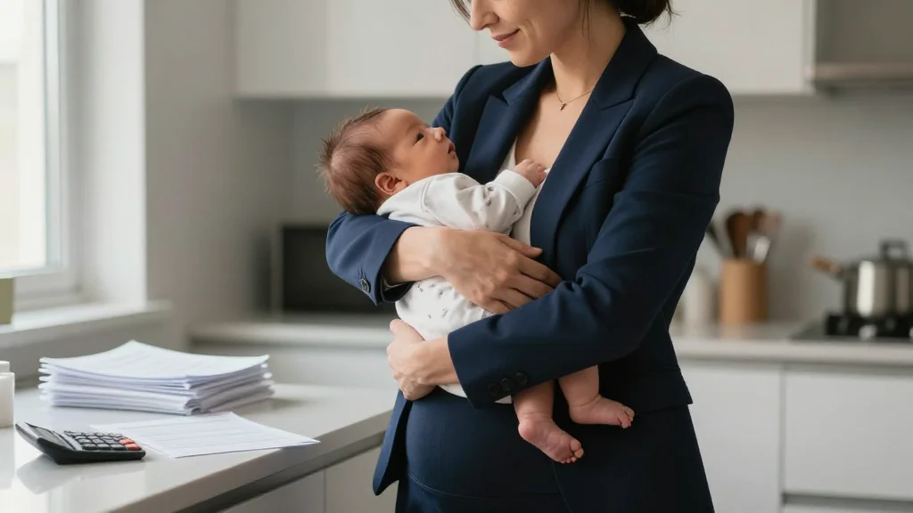 Moms Work Until Their Due Dates, No Breaks