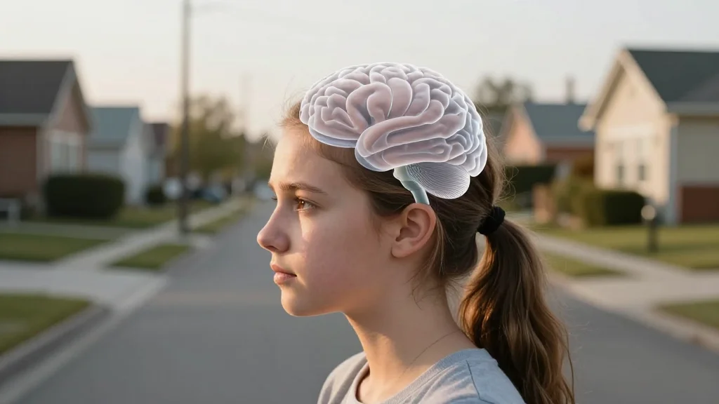 Growing up in a Disadvantaged Neighborhood Is Associated with Faster Brain Maturation