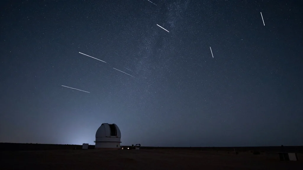 Space Telescopes Are Now Overwhelmed by Satellite Trails