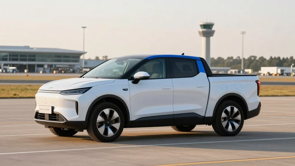 Rotterdam The Hague Airport Trials Hydrogen-Electric Pickup Truck