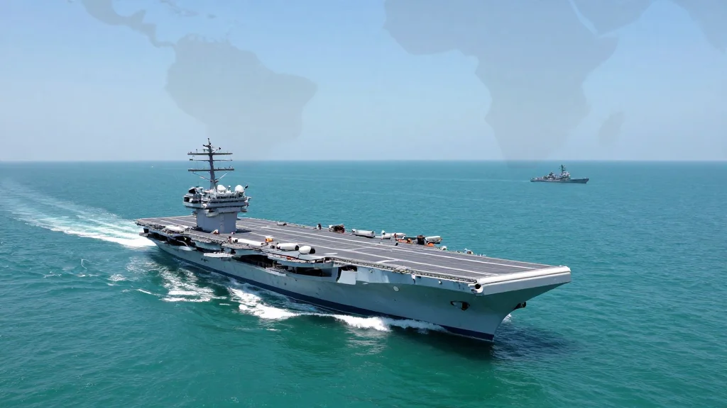 20 Warships Enforce Iran Blockade; Nimitz Visits Rio