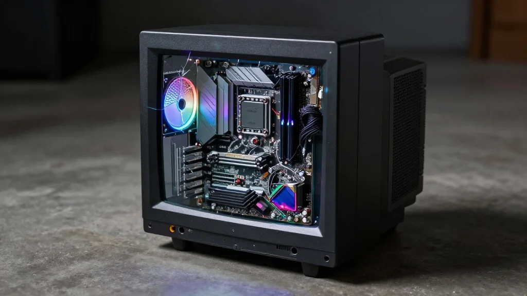 Retro PC Inside Burnt Monitor: IMac on Steroids