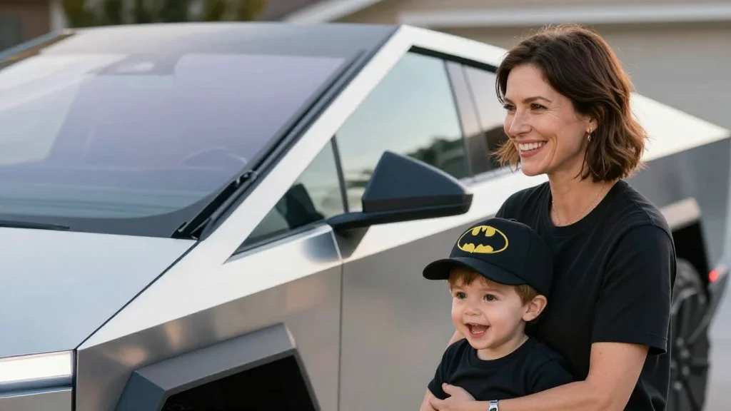 Kid Mistakes Cybertruck for Batman's Batmobile