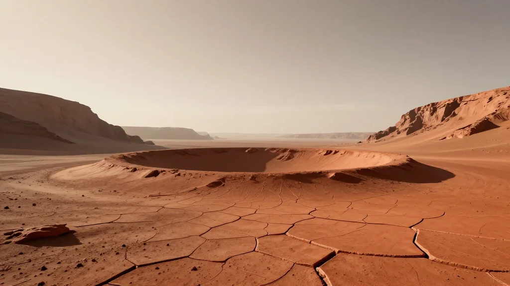 Cracked Bedrock on Mars?