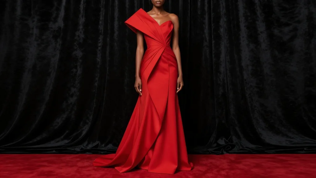 Nigerian Designer Veekee James Stuns AMVCA 2026 Red Carpet with Architectural Crimson Gown