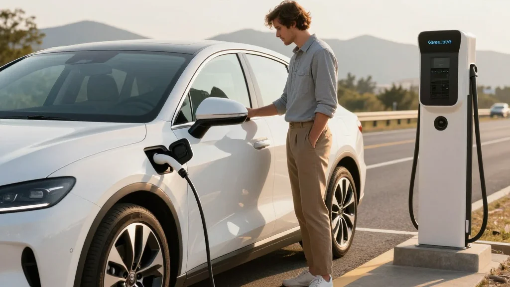 EV Driver “Fills Up” For Less Than $30 On Road Trip