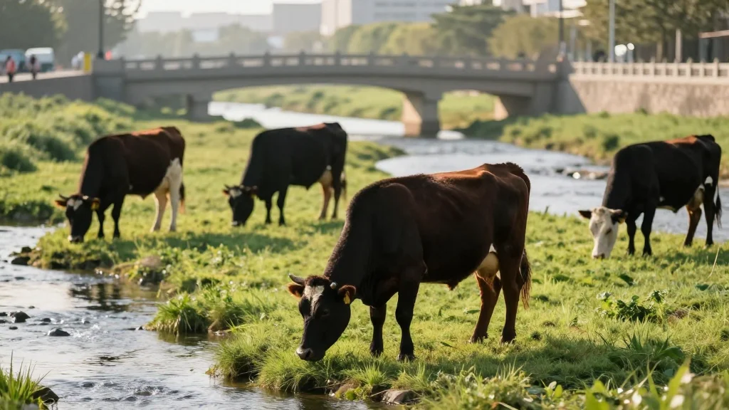 Twenty Cows Launched Into Shrewsbury Urban Reserve for Annual Conservation Grazing