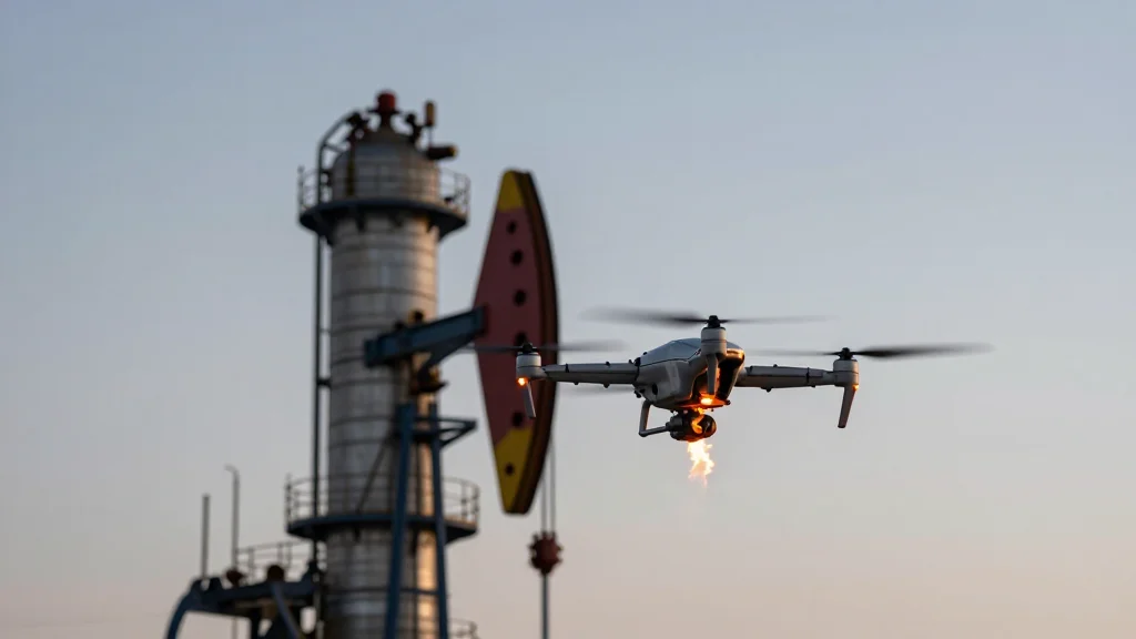 Iran Launches Drone Strikes Across Gulf, Halting Oil and Gas