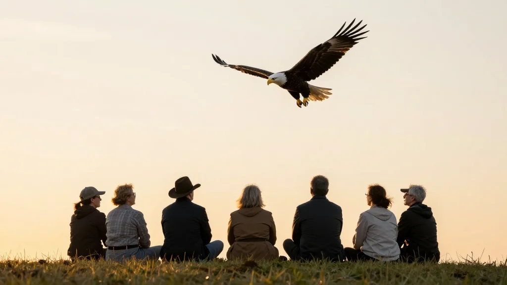 Hundreds Gather on Mount Constitution for Eagle Healing Ceremony