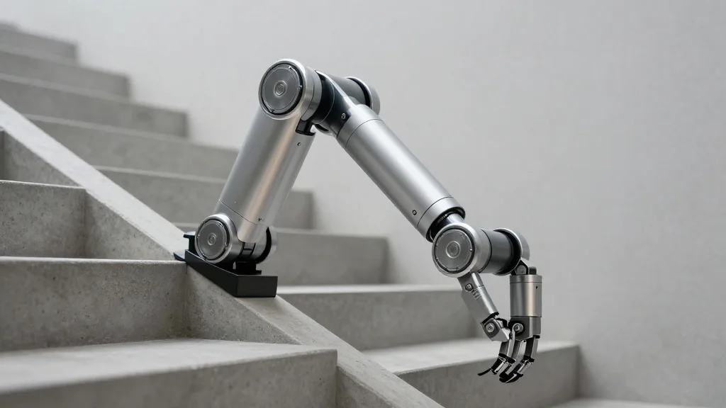 A Stair-Climbing Robot that Catches Itself when It Falls