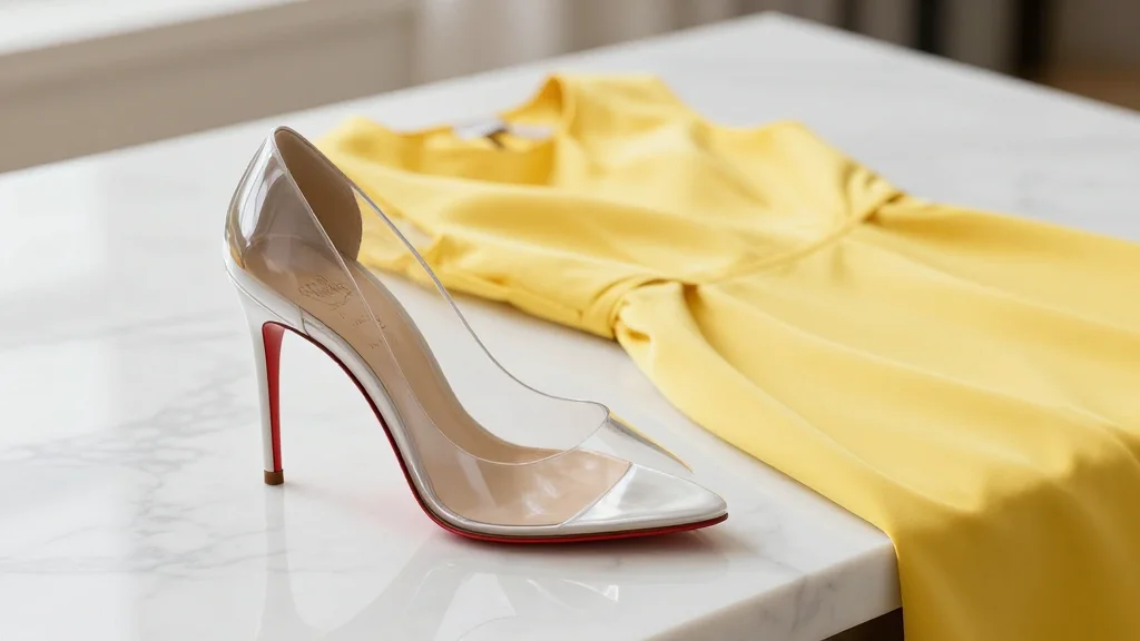 Mindy Kaling Keeps the Clear Shoe Trend Going With Embellished Louboutins