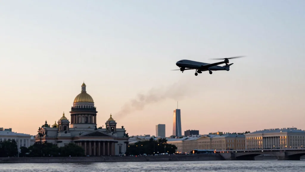 Ukrainian Drone Strikes Hit St. Petersburg as Putin Rejects Zelensky’s Peace Offer