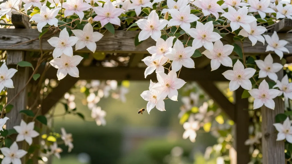 Clematis 'Viticella' Touted as the Top Fragrant Vine for Pergolas