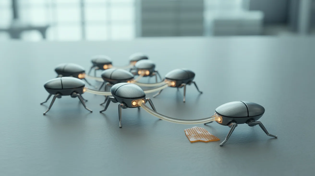 Tiny Robots Swarm, Adapt and Self‑Heal