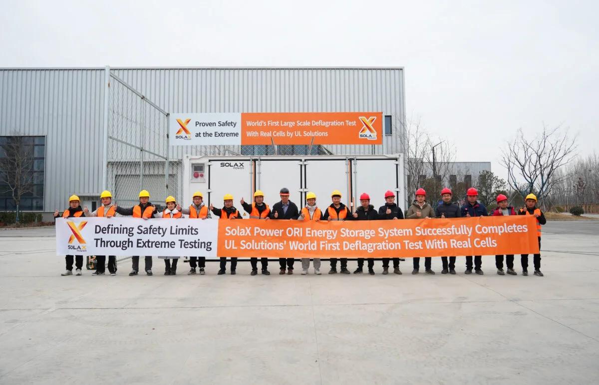 SolaX Power Validates System Level Safety Through Extreme Testing