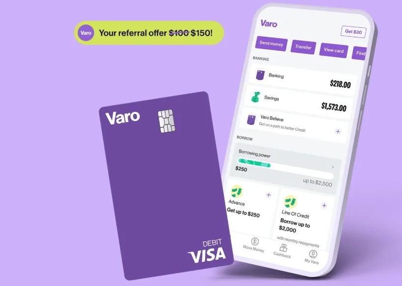 Earn $150 with New Varo Money Account, Plus $150 for Referrals