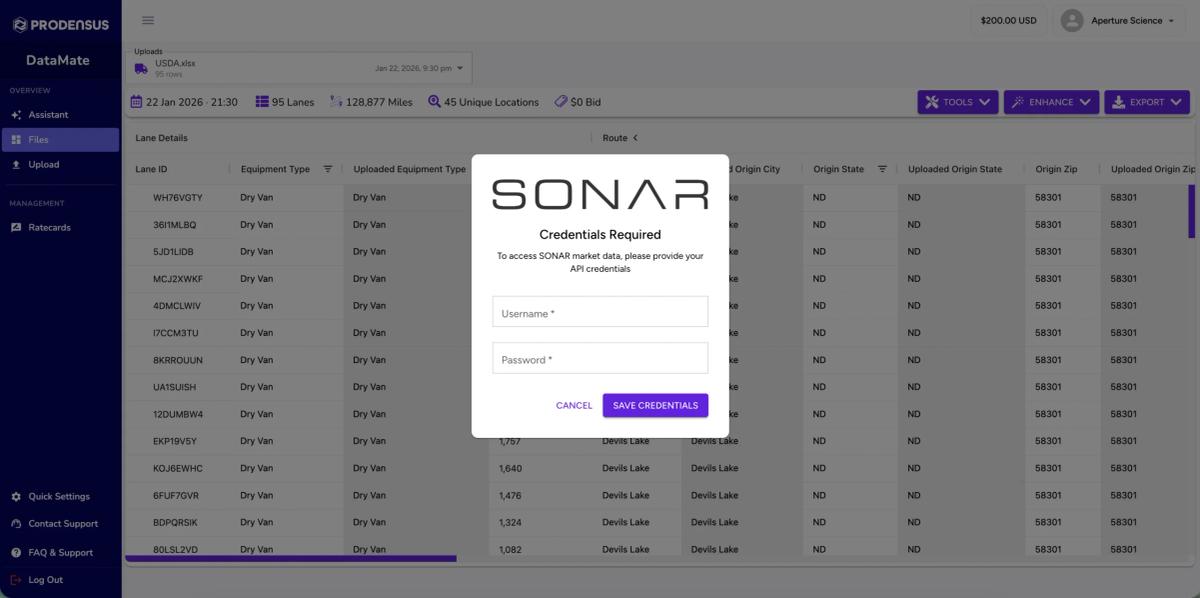 SONAR and Prodensus Partner to Help Freight Brokers Win More Business, Before the Competition Even Responds
