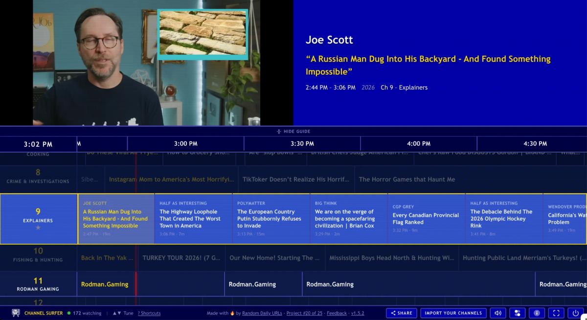 How Channel Surfer Turns YouTube Into a Classic Linear TV Experience