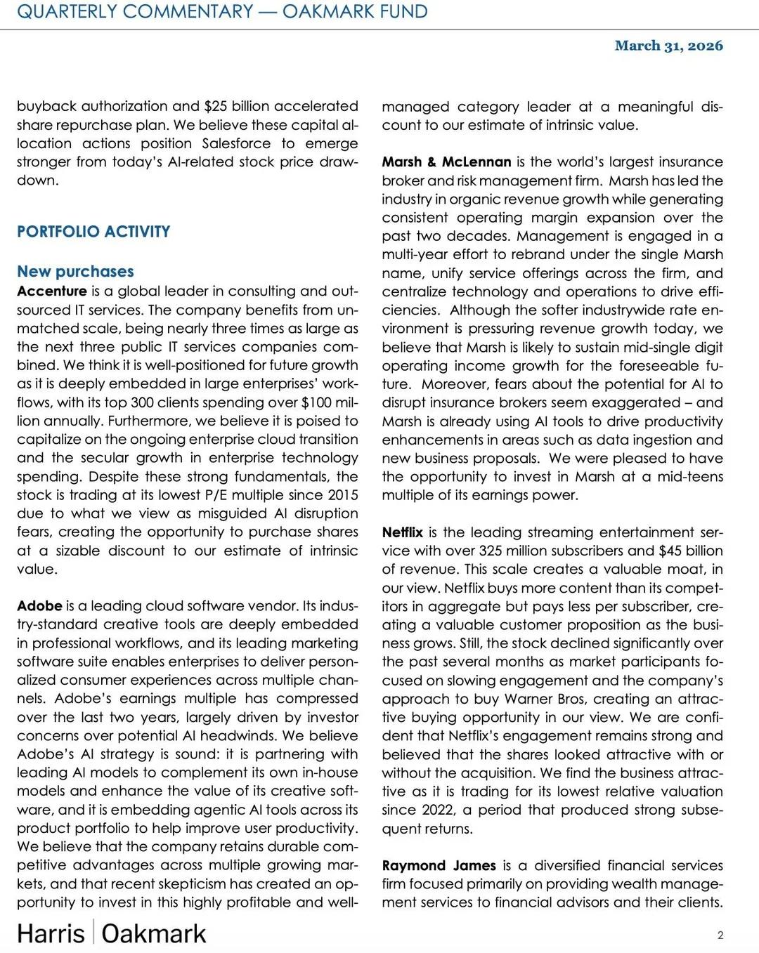 Nygren Sees Adobe Undervalued, Buys at Discount