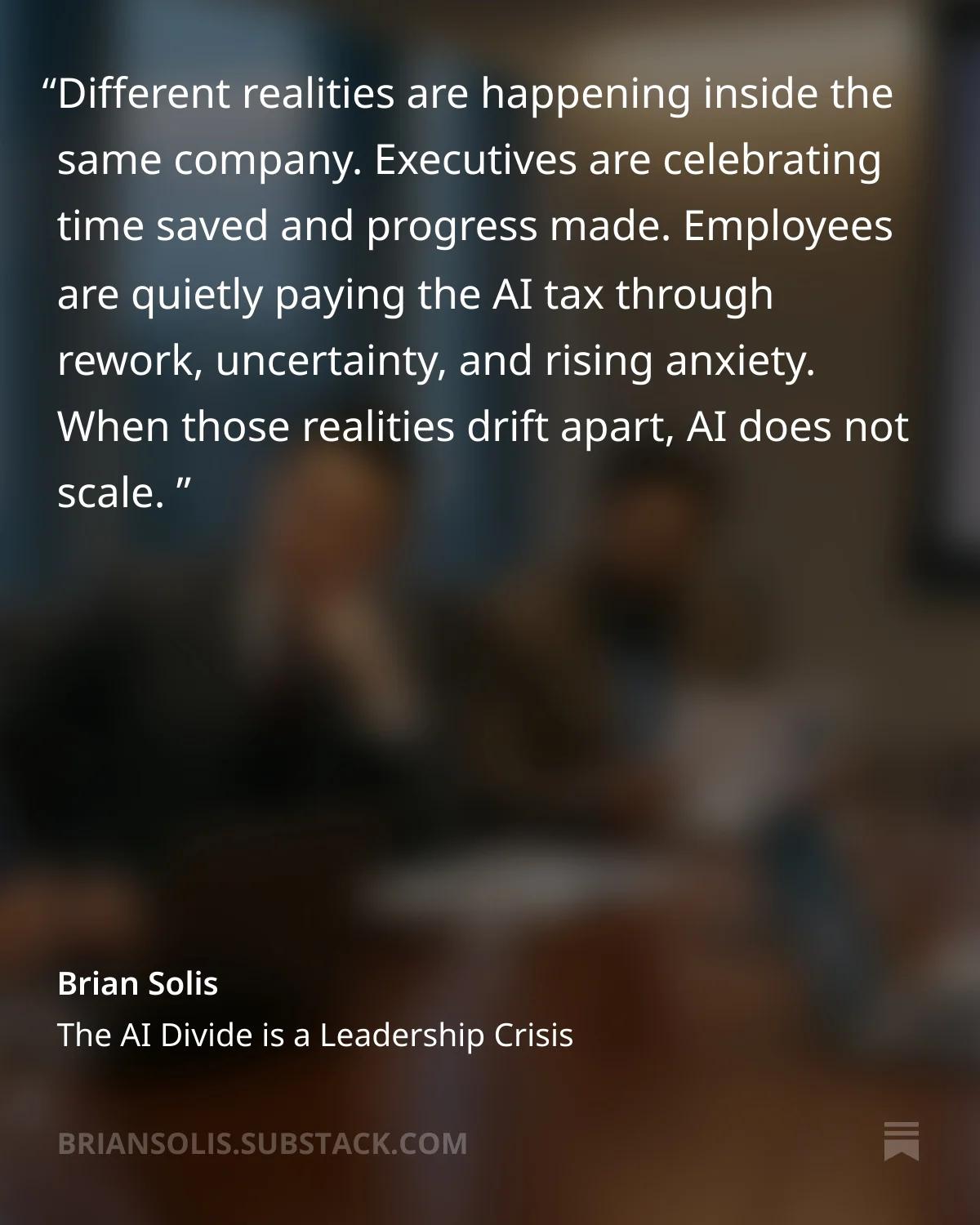 AI Divide: Exec Praise vs Employee Anxiety