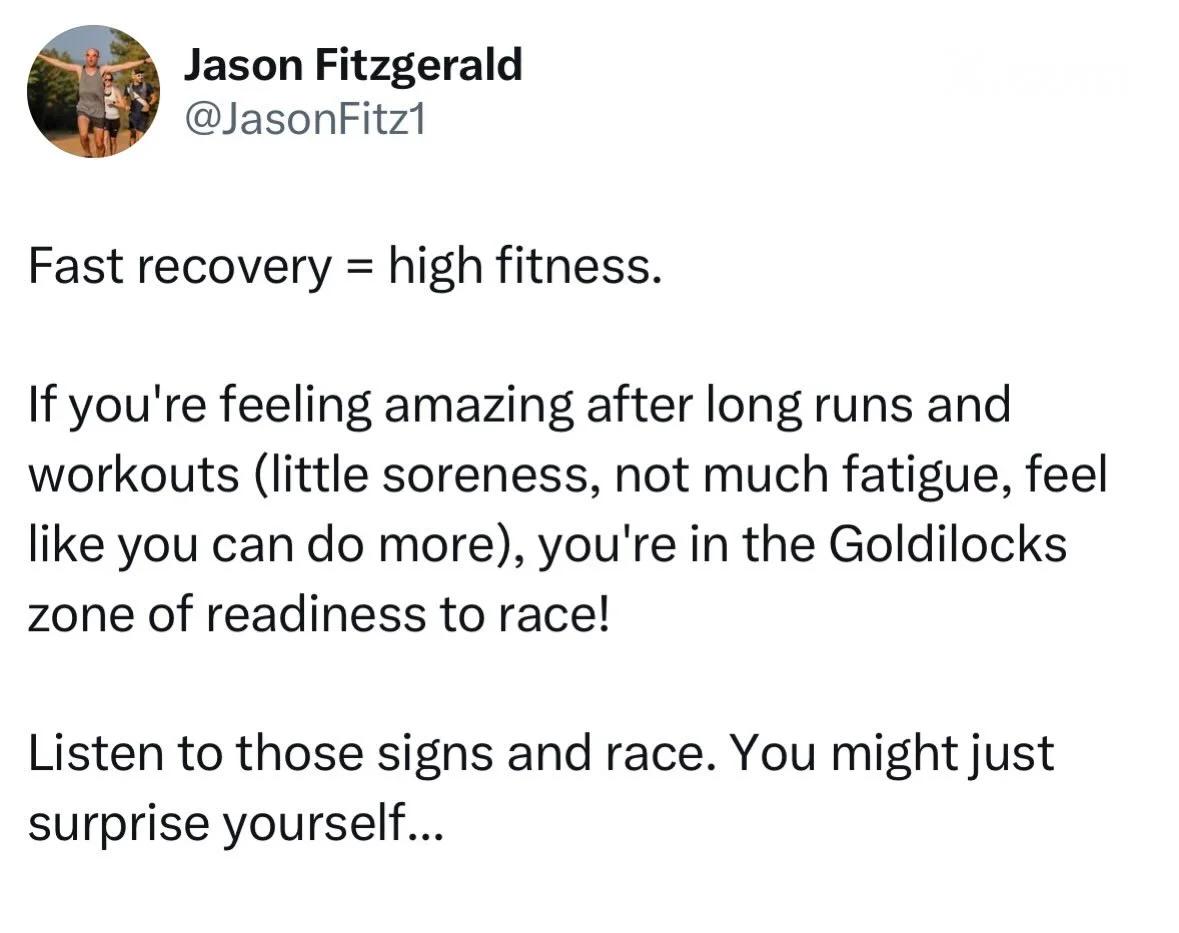 Feel Good? Time to Test Yourself in a Race