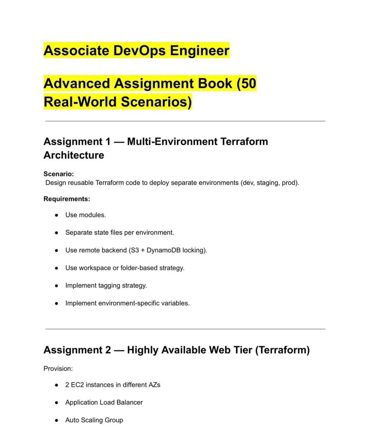 Build DevOps Skills with 50 Real-World Scenarios