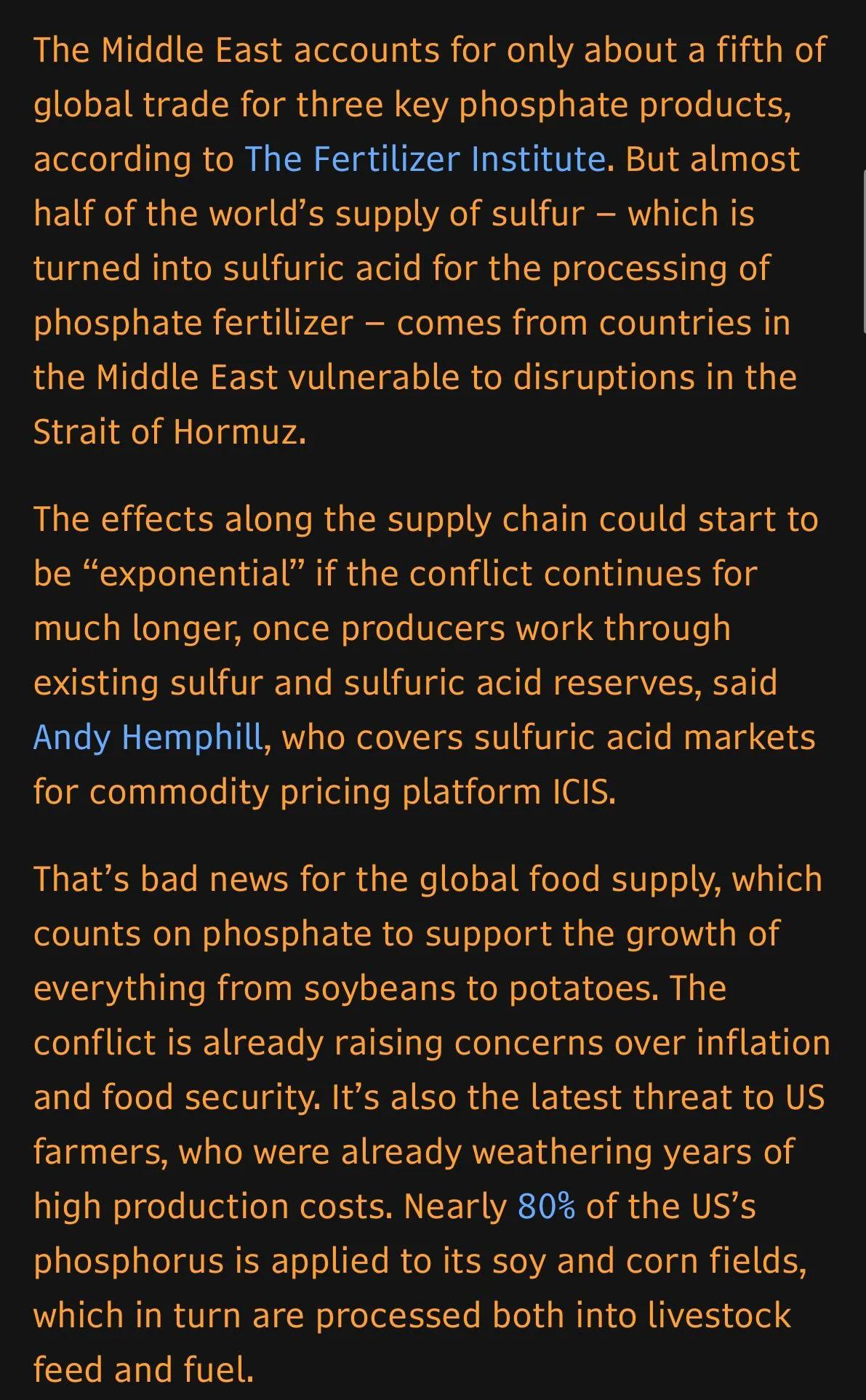 Middle East War Expands Threat to Global Supply Chains