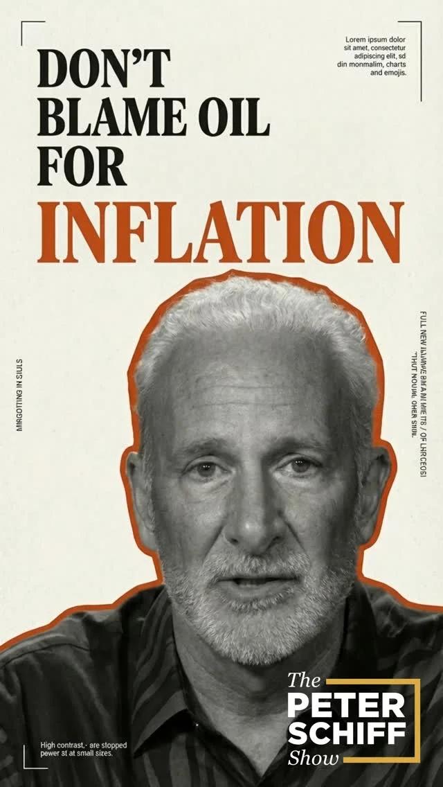 High Oil Prices Aren’t Inflation, Policy Is