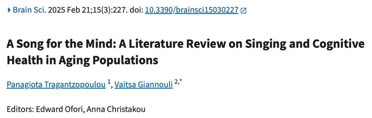 Choir Singing Boosts Memory, Speed, and Brain Youth