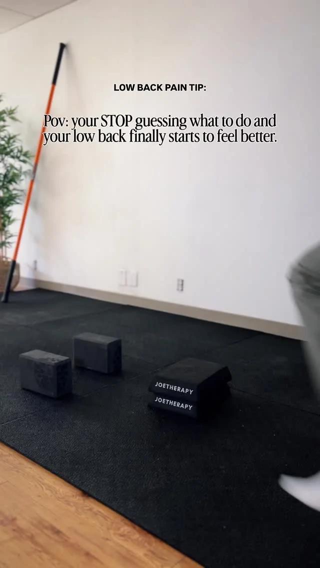 Consistent, Repeatable Moves End Low Back Flare-Ups