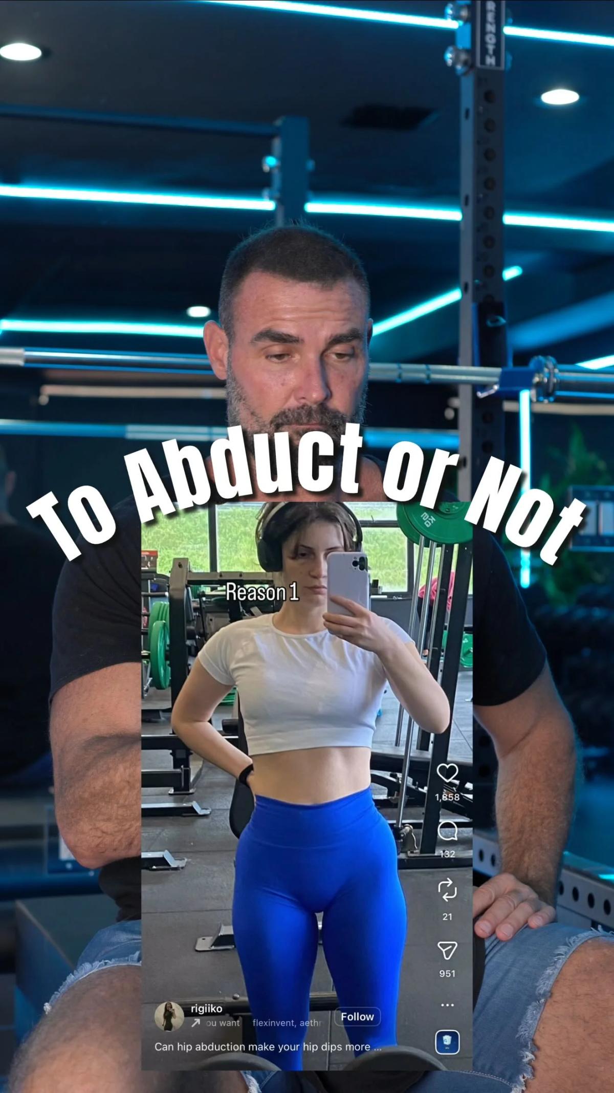 Abduction Safe; Keep Transverse Hip Abduction for Upper Glutes