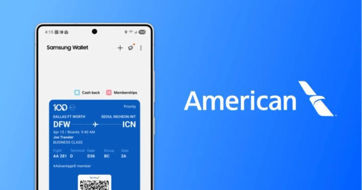 AA Flights Now Trackable via Samsung Wallet