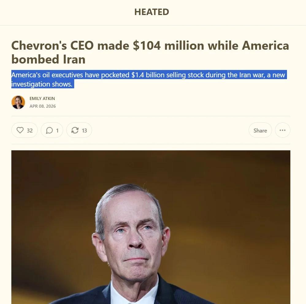 Oil CEOs Dump $1.4B Stock, Fastest in 15 Years