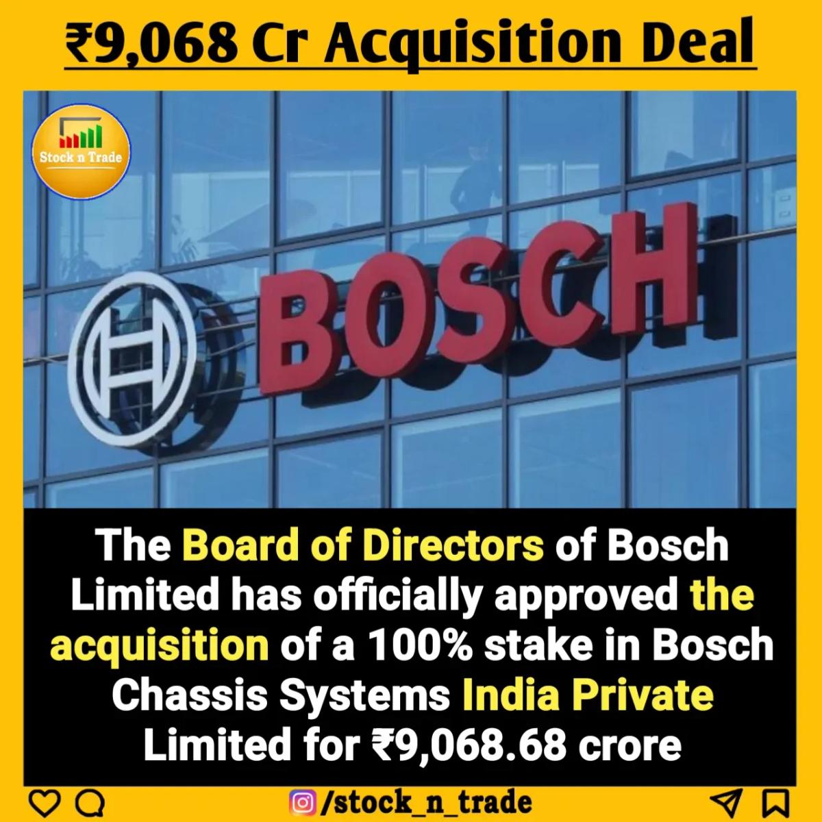 RBIC Becomes Fully Owned Subsidiary of Bosch