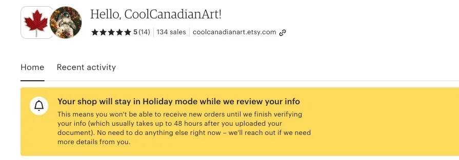 Seller Urges Etsy to End Vacation Mode After Tax Update